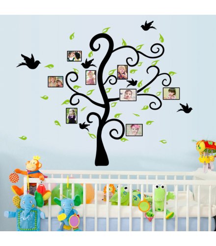 WST021 - Family Tree with Birds and Leaves